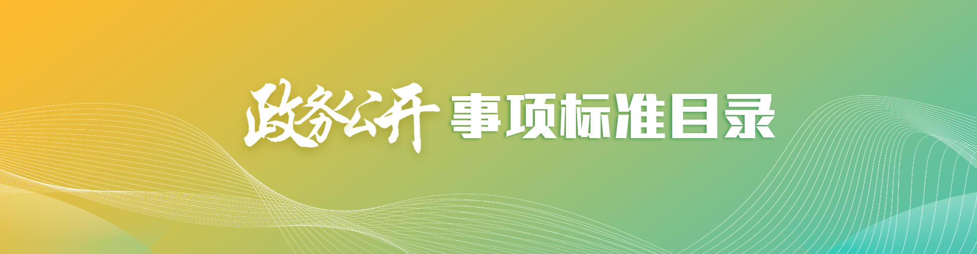 政務公開事項標準目錄
